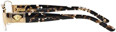 Versace VE 1175B Eyeglasses w/Gold Frame and Non- 53 mm Diameter Lenses, - Image 3