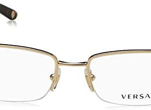 Versace VE 1175B Eyeglasses w/Gold Frame and Non- 53 mm Diameter Lenses,
