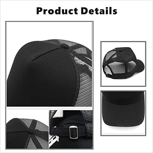 MUNULA Oversize XXL Mesh Trucker Hat Big Head Hats for Men High Crown Baseball Cap Breathable Dad Hat Adjustable 23.6"-25.6" - Image 6