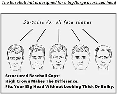 MUNULA Oversize XXL Mesh Trucker Hat Big Head Hats for Men High Crown Baseball Cap Breathable Dad Hat Adjustable 23.6"-25.6" - Image 7