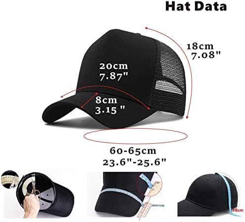 MUNULA Oversize XXL Mesh Trucker Hat Big Head Hats for Men High Crown Baseball Cap Breathable Dad Hat Adjustable 23.6"-25.6" - Image 5