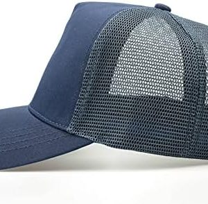 MUNULA Oversize XXL Mesh Trucker Hat Big Head Hats for Men High Crown Baseball Cap Breathable Dad Hat Adjustable 23.6″-25.6″