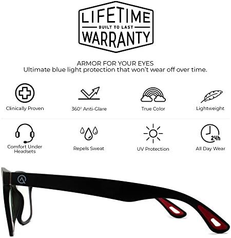 Gamer Advantage Blue Light Glasses - Lightweight, Stylish Gaming Glasses With Blue Light Blocking Lens Technology - (Augment) - Image 5