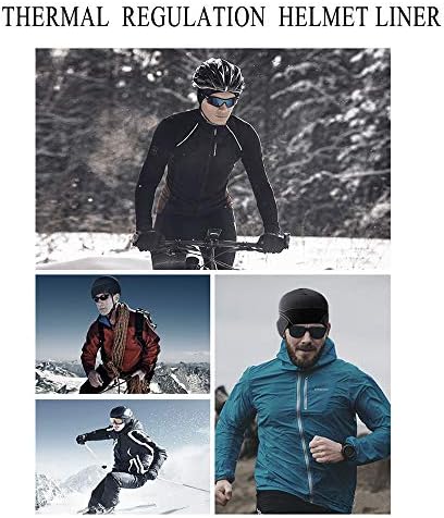 3 Pack Cooling Skull Cap Helmet Liner Sweat Wicking Cycling Running Hat for Men Women - Image 5