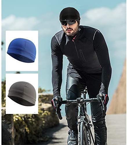3 Pack Cooling Skull Cap Helmet Liner Sweat Wicking Cycling Running Hat for Men Women - Image 2